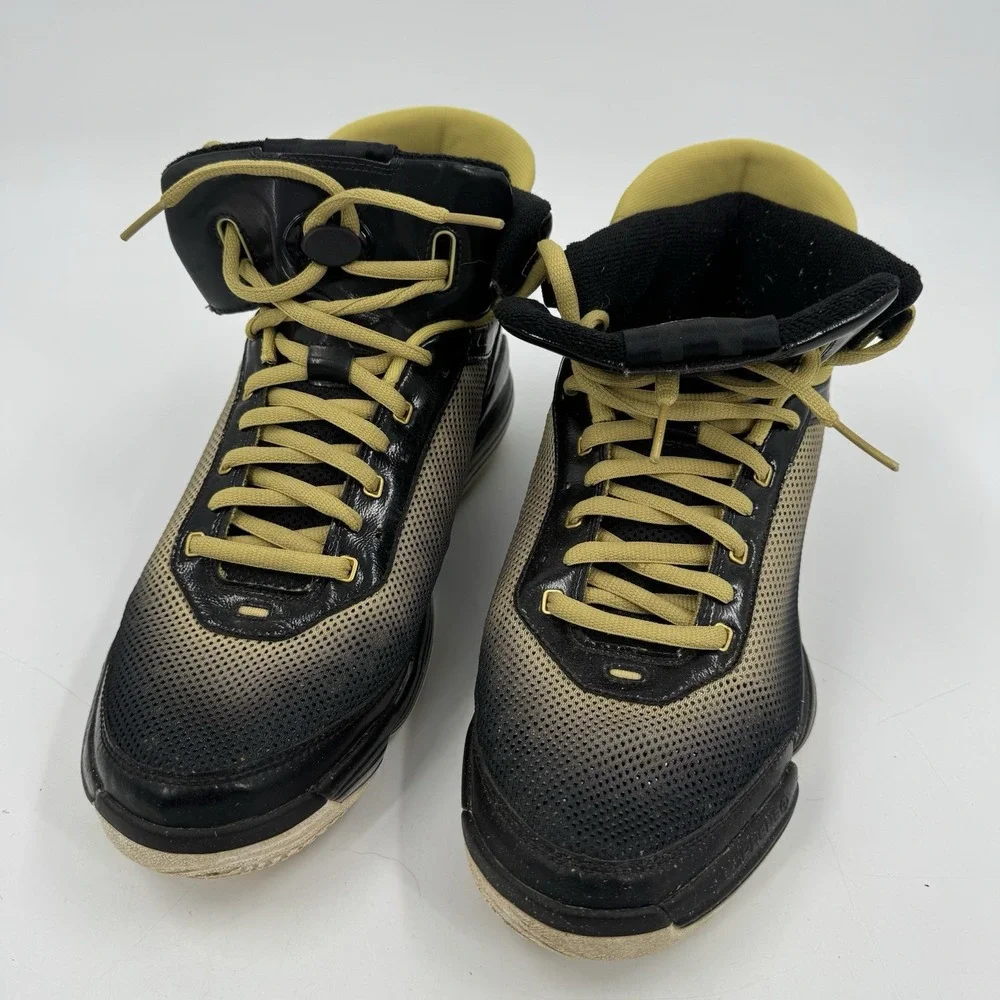 MEN'S ADIDAS SM TS‎ HEAT CHECK NA US SIZE 14 BLACK GOLD G22681